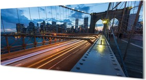 Panel Szklany Nowoczesne Miasto nad Rzeką