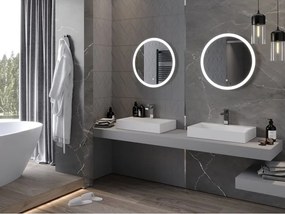 Mexen Oro lustro łazienkowe podświetlane, okragłe 60 cm, LED 6000K, antypara - 9824-060-060-611-00