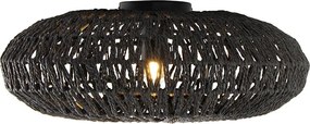 Lampa sufitowa w stylu retro czarna 50 cm - Lina