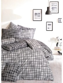 BedTex Bawełniana pościel Straw czarna, 220 x 200cm, 2 szt. 70 x 90 cm