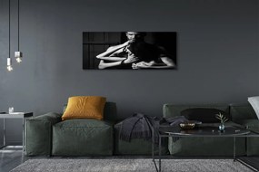 Duży obraz na płótnie Para w Romantycznym Ujęciu