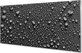 Szklany Panel Kryształowe Krople Wody