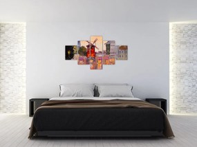Obraz - Moulin Rouge, Paryż, Francja (125x70 cm)