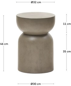Okrągły stolik ogrodowy ø 32 cm Garbet – Kave Home