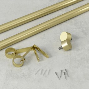 Stalowy regulowany karnisz 168 - 305 cm Cappa – Umbra