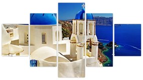 Obraz - Santorini, Grecja (125x70 cm)