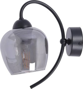 Czarno-grafitowa klasyczna lampa ścienna - A568 Z6-H71