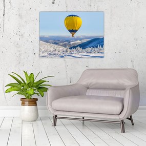 Obraz - Lot nad zimowym krajobrazem (70x50 cm)