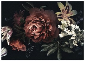 Obraz - Ciemne kwiaty (70x50 cm)