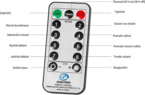 VOLTRONIC Świąteczna świetlna kurtyna 6x3m,600 LED, kolorowy