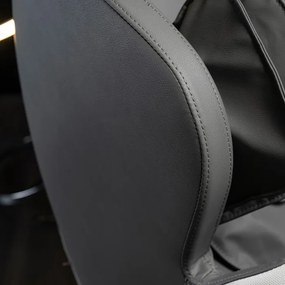 Fotel Masujący VX MAX Wypoczynkowy Relaksacyjny Szary Ekoskóra Nowoczesny
