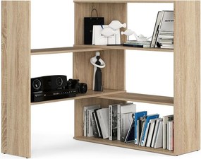 Regał AKORD TWIST Dąb Sonoma 173,6 cm kolor Dąb Sonoma mat 3 półki 173,6x30x109,3 cm