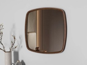 Lustro ścienne kwadratowe orzechowe 3285 ANGEL CERDA