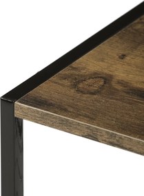 Półka na buty z 2 półkami, stare drewno