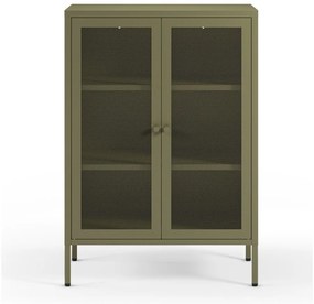 Zielona metalowa szafka 70x100x40 cm Fayna – Marckeric