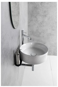 Biała ceramiczna okrągła umywalka ø 37 cm Picobello – Sapho