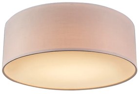 Lampa sufitowa różowa 30 cm z wbudowanym LED - Drum LED Nowoczesny Oswietlenie wewnetrzne