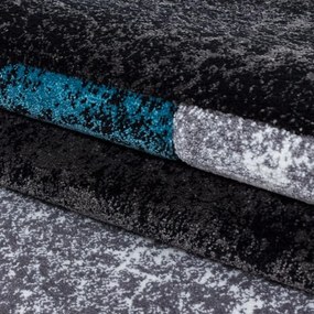 Dywan nowoczesny Hawaii 3D szaro-czarno-turkusowy 200 cm x 290 cm