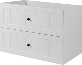 Szafka podumywalkowa w stylu klasycznym, biała, 80 x 57 x 46 cm