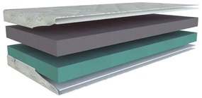 Twardy/średnio twardy piankowy materac dwustronny 80x200 cm Junior Lux 16 – Materasso