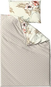 PrzytulneMieszkanie.pl PrzytulneMieszkanie.pl Dwustronna pościel DUO SENSE SANDORA kremowa + poszewka na poduszkę 40x50 cm GRATIS Rozmiar pościeli: 70 x 90 cm | 140 x 200 cm