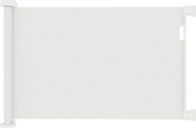 PawHut Bramka Zabezpieczająca Schody Rozsuwana 0-136cm 87 cm Wysoka Bramka Ochronna dla Zwierząt 142 x 10 x 87 cm Biała