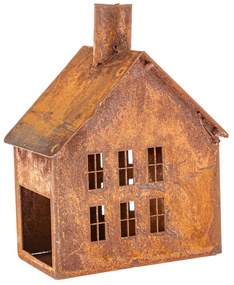 Metalowy świecznik Rustik House, 9,5 x 9,5 x 13 cm, 13 cm