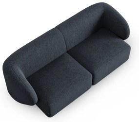 Niebieska sofa z tkaniny szenilowej 188 cm Paolo – Milo Casa