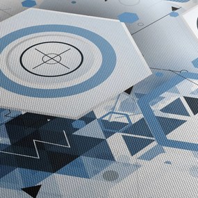 Obraz - Abstrakcja geometryczna (125x70 cm)