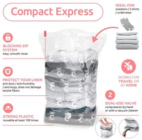 Worki próżniowe zestaw 6 szt. Express M – Compactor