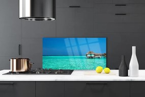 Panel Szklany do Kuchni Krystaliczna Woda I Niebo