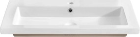 Prostokątna umywalka ceramiczna 100 cm C8-N81