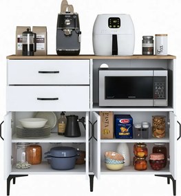 Szafa Jeby Walnut and White