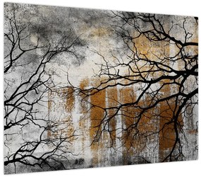 Obraz - Sylwetki drzew (70x50 cm)