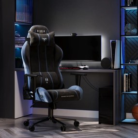 Fotel gamingowy materiałowy Diablo X-One 2.0 Normal Size, kolor night blue