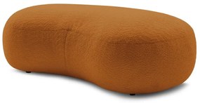 Musztardowy podnóżek z materiału bouclé Saint-Germain – Bobochic Paris