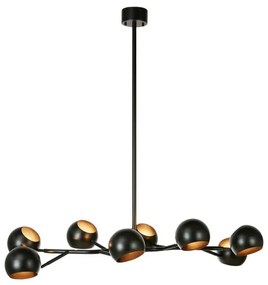 Czarna lampa wisząca z metalowym kloszem Edgar – Markslöjd