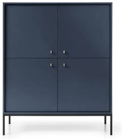 Moon - komoda czterodrzwiowa w kolorze granatu