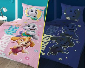 PrzytulneMieszkanie.pl PrzytulneMieszkanie.pl Świecąca pościel PAW PATROL Friends furever różowa Rozmiar pościeli: 70 x 80 cm | 140 x 200 cm