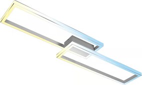 Briloner 3761019 - ściemnialna lampa sufitowa LED/45W/230V 2700-6500K + z pilotem chrom matowy