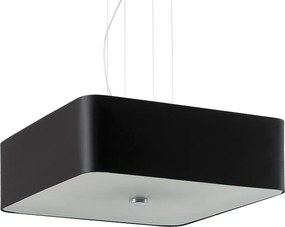 Czarny żyrandol z kwadratowym abażurem T2-B50