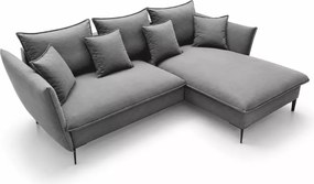 Narożnik Kaspian rozkładany z pojemnikiem na pościel funkcja spania 224x139 cm nowoczesny sofa rogowa