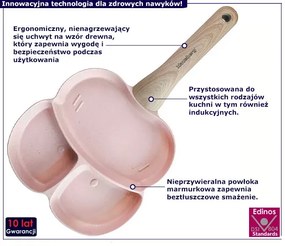 Mała różowa patelnia do smażenia jajek P8-C75