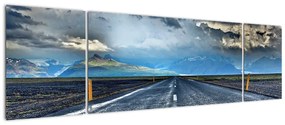Obraz drogi podczas burzy (170x50 cm)
