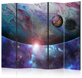 Parawan jednostronny Pejzaże 225x172 cm 5-częściowy niebieski ARTGEIST B