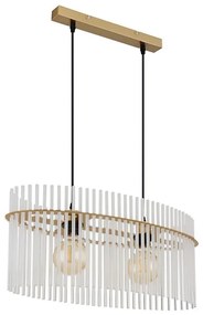 Globo 15698H3M - Żyrandol na lince GORLEY 2xE27/60W/230V złoty