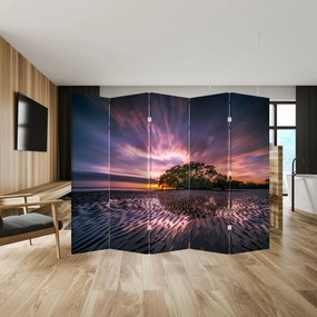 Parawan - Plaża o zachodzie Słońca (210x170 cm)