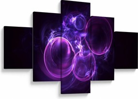 Abstrakcyjny obraz bąbelków (125x70 cm)
