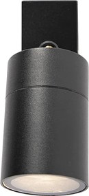 Lampa ścienna zewnętrzna czarna regulowana IP44 - Solo