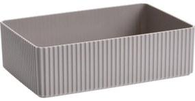 Organizer kosmetyczny Stripe brązowy, 21 x 6 x 14 cm